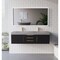 Castello Usa Thames 60-inch Black Vanity Set with Gray Top and Gold Handles CB-MC-60BLK-GLD-20146-GR - alternate 2